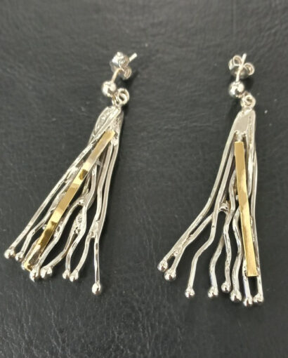 Silver and gold Earrings Earrings Earrings